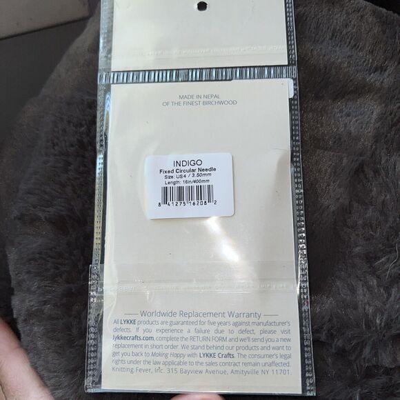 Lykke ::Indigo Circular Needles:: 4 US 16 in - Picture 2 of 3